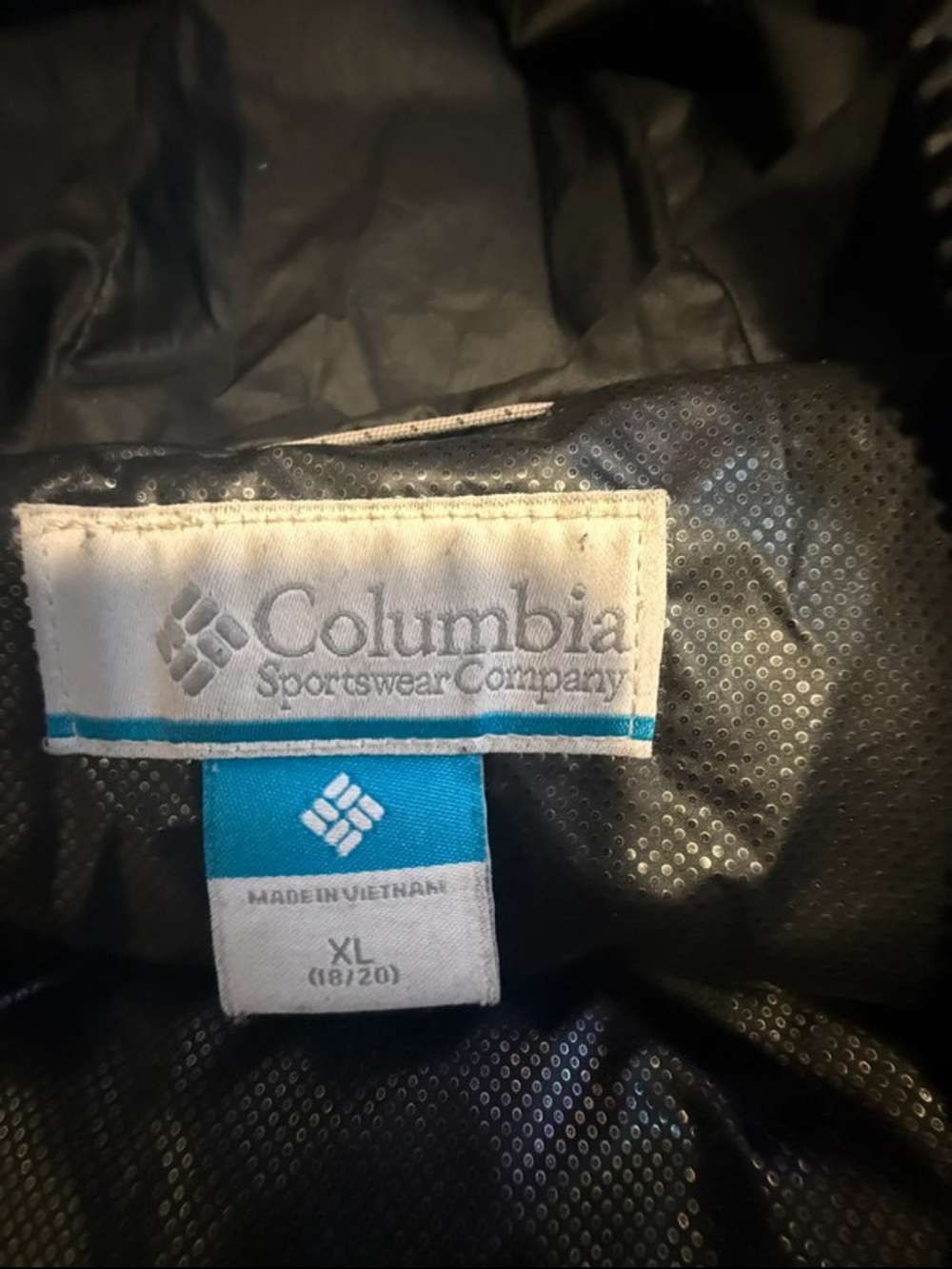 Columbia Women's Black Jacket with Teal Accent